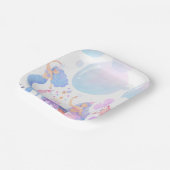 Meerjungfrau Geburtstag Pappteller (Gewinkelt)