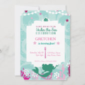 Meerjungfrau-Geburtstags-Party Einladung (Vorderseite)