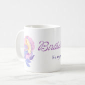 Meerjungfrau Geburtstags-Tasse Kaffeetasse (Vorderseite Links)