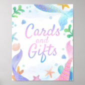 Meerjungfrau - Geburtstagskarten und Geschenke Poster (Vorne)