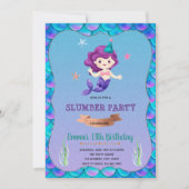 Meerjungfrau Geburtstagsladung Einladung (Vorderseite)