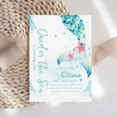 Meerjungfrau-Geburtstagspartei Einladung