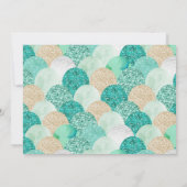 Meerjungfrau Geburtstagsparty Foto Einladung (Rückseite)