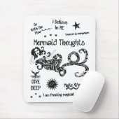 Meerjungfrau-Gedanken Mousepad (Mit Mouse)