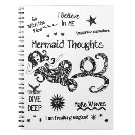 Meerjungfrau-Gedanken Notizblock