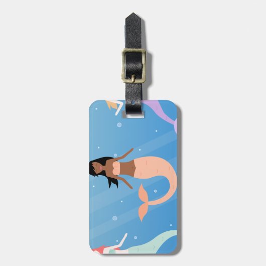 Meerjungfrau Gepäckanhänger (Vorderseite vertikal)