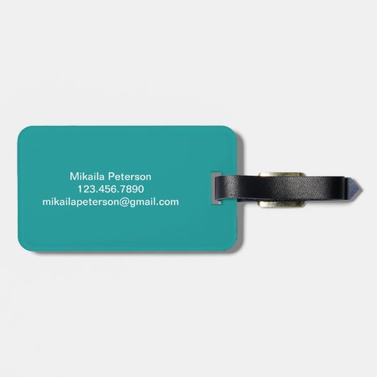 Meerjungfrau-Gepäckanhänger Gepäckanhänger (Rückseite horizontal)