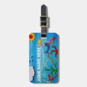 Meerjungfrau-Gepäckanhänger Gepäckanhänger (Vorderseite vertikal)