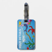 Meerjungfrau-Gepäckanhänger Gepäckanhänger (Rückseite vertikal)