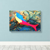 Meerjungfrau gepackte Leinwand (Insitu (Holzboden))