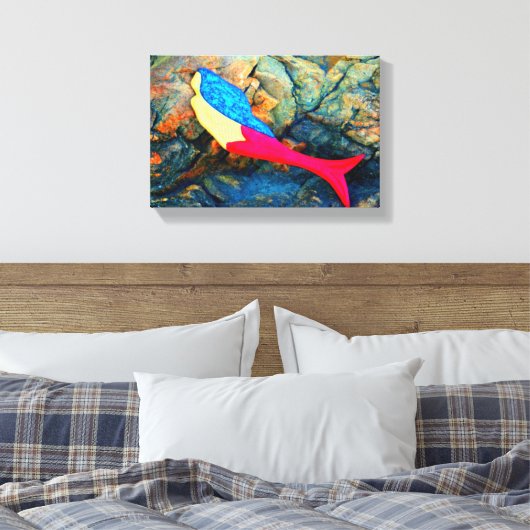 Meerjungfrau gepackte Leinwand (Insitu (Schlafzimmer))