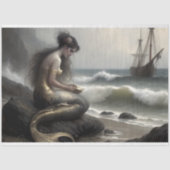 Meerjungfrau-Geschenk für die Meeresdekoupage Seidenpapier (Vorderseite)