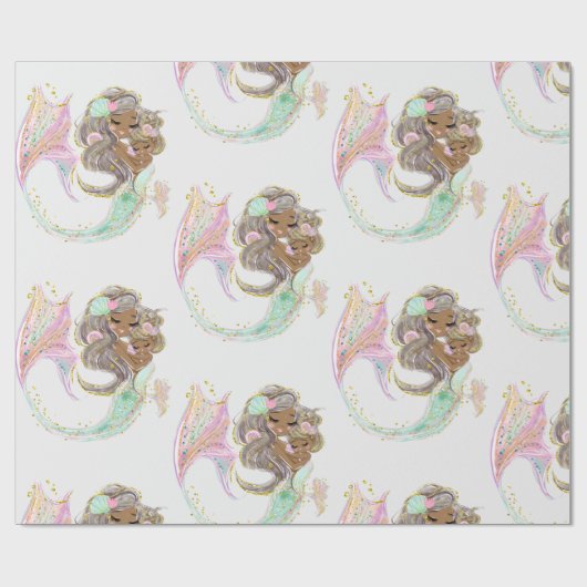 Meerjungfrau Geschenkpapier (Flach)