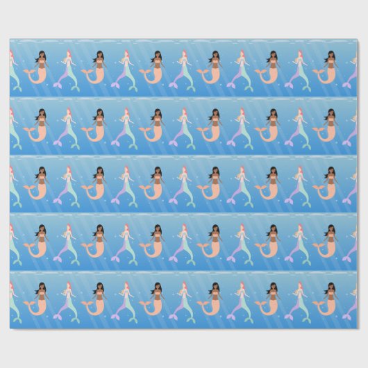 Meerjungfrau Geschenkpapier (Flach)