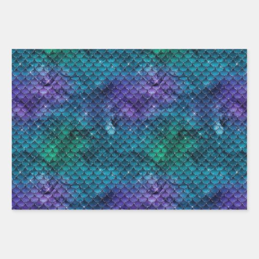 Meerjungfrau Geschenkpapier Set (Vorderseite)