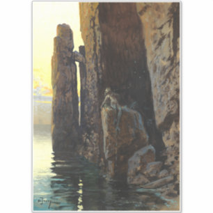 Meerjungfrau Girl Bare & Lurking Wünsche Aufkleber