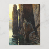 Meerjungfrau Girl Bare & Lurking Wünsche Postkarte (Vorderseite)