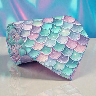 Meerjungfrau Glam Pastellfarben Krawatte