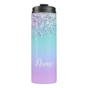 Meerjungfrau Glitter Personalisierter Thermotumble Thermosbecher