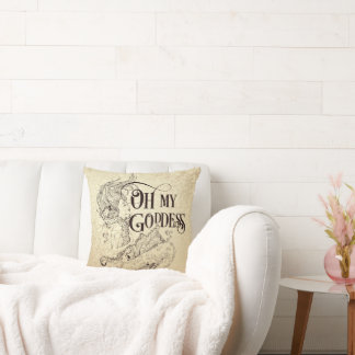 Meerjungfrau-Goddess Brown-Kissen Kissen