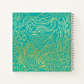 Meerjungfrau - Gold Notizblock (Rückseite)