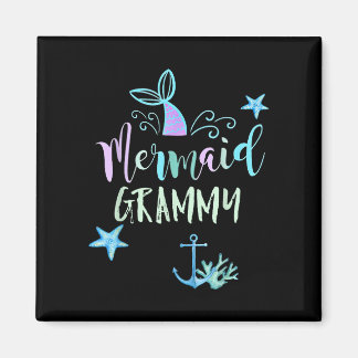 Meerjungfrau Grammy Geburtstag Meerjungfrau Famili Magnet