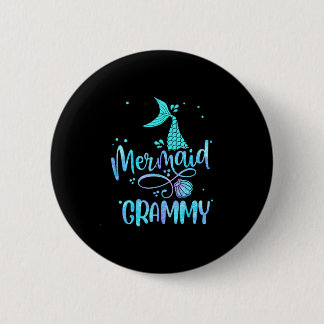Meerjungfrau Grammy lustige Frauen Familien-Matchi Button