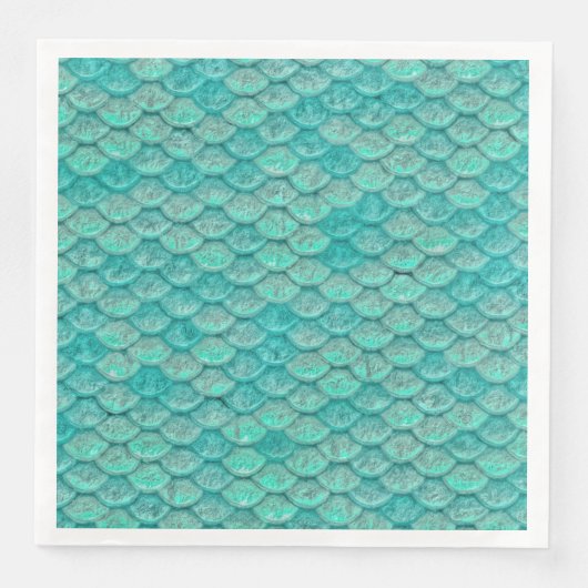 Meerjungfrau-Grünbuch Napkin Serviette (Vorderseite)