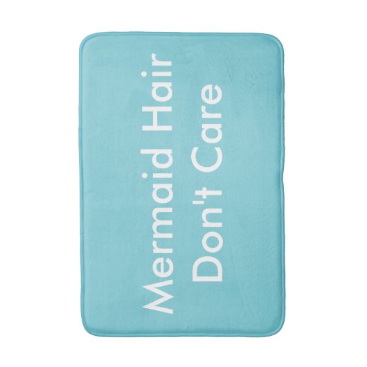 Meerjungfrau-Haar interessieren sich nicht Bad Badematte (Vorderseite Vertikal)