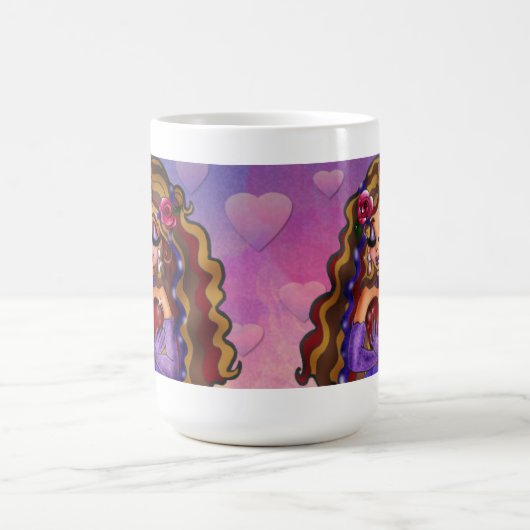 "Meerjungfrau-Herz-" Tasse (Mittel)