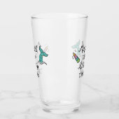 Meerjungfrau-heute Einhorn morgen Glas (Links)