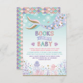 Meerjungfrau holen ein Buch-Karten-Seestrand-Baby Begleitkarte (Vorne/Hinten)