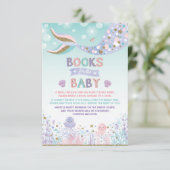 Meerjungfrau holen ein Buch-Karten-Seestrand-Baby Begleitkarte (Stehend Vorderseite)