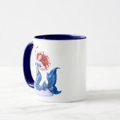 Meerjungfrau-Illustration Tasse (Vorderseite Links)