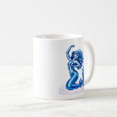 Meerjungfrau Illustrationskunst Kaffeetasse (VorderseiteRechts)