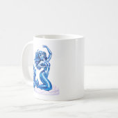 Meerjungfrau Illustrationskunst Kaffeetasse (Vorderseite Links)