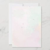 Meerjungfrau im 3. Geburtstag Party Einladung (Rückseite)