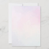 Meerjungfrau im 4. Geburtstag Party Einladung (Rückseite)