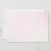 Meerjungfrau im 4. Geburtstag Party Foto Einladung (Rückseite)