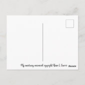 Meerjungfrau im Bad von Renee Lavoie Postkarte (Rückseite)