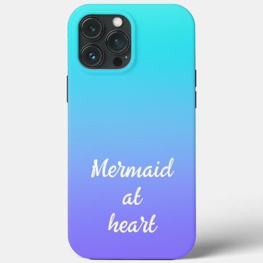 Meerjungfrau im Herzen Gradient Case-Mate iPhone-H iPhone Hülle (Rückseite)