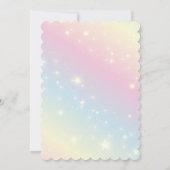 Meerjungfrau im Kindergeburtstag Party Einladung (Rückseite)