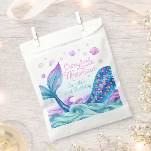 Meerjungfrau im Party Geschenktütchen (Ausgeschnitten)