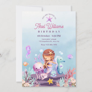 Meerjungfrau im Rahmen der Ausschreibung zum Gebur Einladung