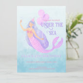 Meerjungfrau im Rahmen der Geburtstagspartei (Stehend Vorderseite)