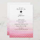 Meerjungfrau im Rahmen der Geburtstagspartei Einladung (Vorne/Hinten)