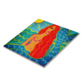 Meerjungfrau im Sonnenlicht Fliese (Seite)