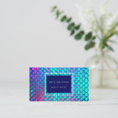 Meerjungfrau-IMITATE-Irisierungs-Effekt Visitenkarte (Stehend Vorderseite)