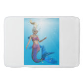 Meerjungfrau in Aqua Badematte (Vorderseite)