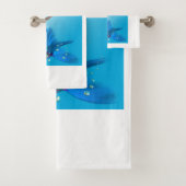 Meerjungfrau in Aqua Badhandtuch Set (Insitu)